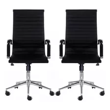 2 Cadeira Presidente Giratória Best Chair Charles Eames 