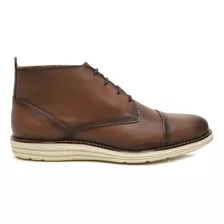 Bota Coturno Casual Masculino Em Couro Legitimo Mocflex