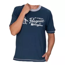 Playera Pijama Penguin M Azul