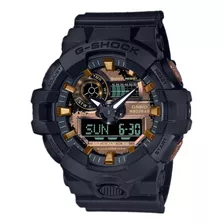 Reloj Casio G-shock Ga-700rc-1a Para Hombre Ewatch Color De La Correa Negro Color Del Bisel Negro Color Del Fondo Marrón