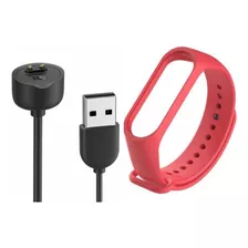 Malla Para Xiaomi Mi Band 5 + Cable Usb Cargado De Smartwach