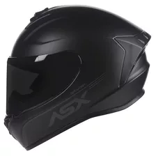 Capacete Asx Draken Solid Preto Fosco + Viseira Fumê Tamanho Do Capacete 60-l