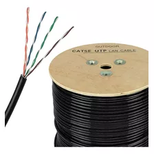 Cable Utp Cat 5e Exterior Autosustentable /doble Vaina /300m