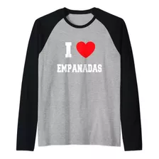 Amo La Camiseta De Beisbol De Empanadas Raglan
