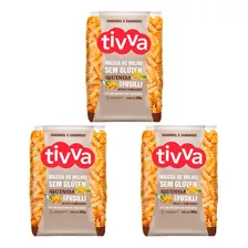 Kit 3 Fusilli Tivva De Milho Com Quinoa Sem Gluten 500g