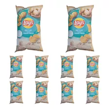 Batata Lay's Rústicas Sabor Cream Cheese Kit Com 10 X 68g