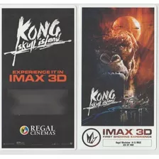 King Kong Isla Calavera Imax Ticket Plastico