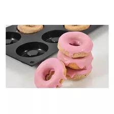 Molde Silicona X 6 Donas Donuts Goma Horno Roscas Reposteria