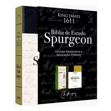 Bíblia De Estudo Spurgeon Letra Grande Luxo | Verde E Preta