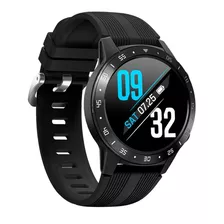 Smartwatch Gadnic R10 1.3 Caja Negra, Malla Negra De Silicona Y Bisel Negro Ri10