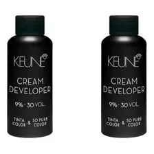 Kit 2 Keune Cream Developer Ox 30 Vol Color & So Pure 60ml