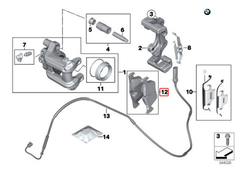 Pastillas Freno Trasero Bmw F31 320d Repuestos Foto 2