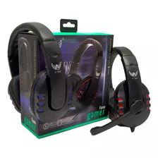 Fone De Ouvido Gamer Com Microfone Headset ( Azul ) 