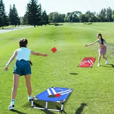 Juego De Cornhole Plegable Portátil Con Estuche De Transport