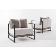 Butaca Sillon Living Sofá Tapizada Lino Gala Amoblamientos