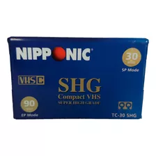 Fita Vhs-c T-30 Shg Nipponic Filmadora Nova Lacrada Virgem