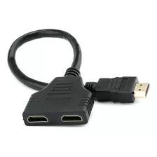 Divisor E Duplicador 1 Hdmi Macho Para 2 Hdmi Fêmea