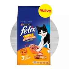 Felix Triple Delicious Granja Croqueta Para Gato 10 Kg