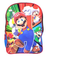 Mochila Escolar Super Mario Bross Nintendo