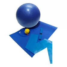 Kit Ginastica Treino Yoga Pilates Bola Tapete Funcional