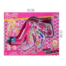 Set De Maquillaje Zapato Pinturitas Infantil 3 Niveles 