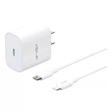 Cargador Pd 20w Carga Rápida Para iPhone Uvolt C - Lightning