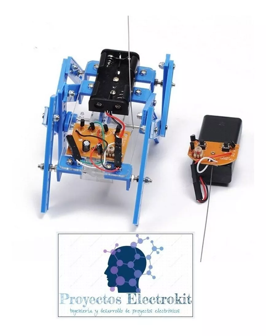 Robot Araña 6 Patas + Control Remoto + Ensamble ( Arduino)