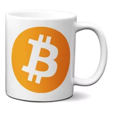 Caneca Bitcoin Logo Oficial Criptomoeda Virtual Investidor