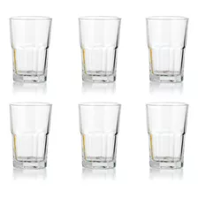 Vaso De Vidrio 375 Ml Boston Crisa Kit X6