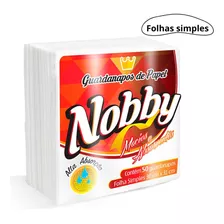 10 Pacotes Guardanapo De Papel Nobby Folha Simples 30x31cm