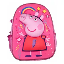 Mochila Espalda 3d Peppa Pig Escolar Niñas