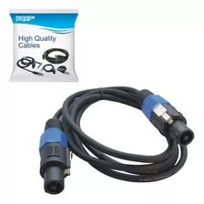 Hqrp Cable Speakon A Speakon (m/m) Compatible Con Amplifica.