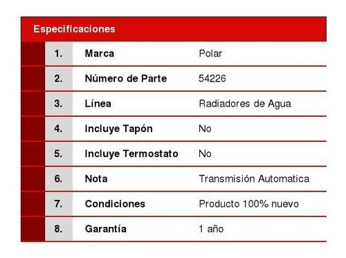 1 Radiador Agua De Calidad Optra 2.0l 06/10 Foto 2