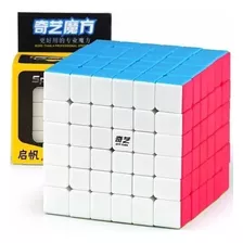 Cubo Mágico Profesional Qiyi Qifan 6x6x6, Sin Pegatinas, Color Solido