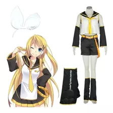 Cosplay Kagamine Rin Vocaloid Roupa Sob Encomenda