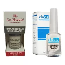 Kit 1 Base La Beauté E 1 Restaurador De Unhas Clavis