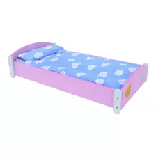 Cama Camita Para Muñecas En Madera Cunita Para Bebote