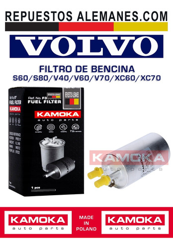 Filtro Bencina Volvo S60 S80 V40 V60 V70 Xc60 Xc70 Foto 3