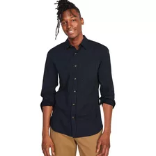 Camisa Hombre Old Navy Manga Larga Everyday Negro