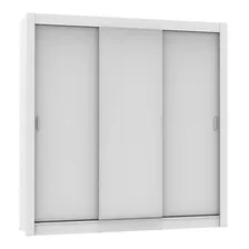 Guarda Roupa Casal Madesa Mônaco 3 Portas De Correr Cor Branco 109309