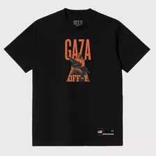 Camiseta Streetwear Off-y Black Gaza