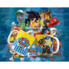 Plantillas Diseños Paw Patrol Para Sublimar Tazas