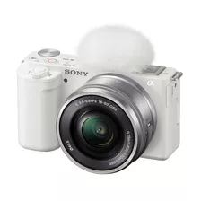 Sony Alpha Kit Zv-e10 + Lente Selp1650 Ilczve10l Sin Espejo Color Blanco
