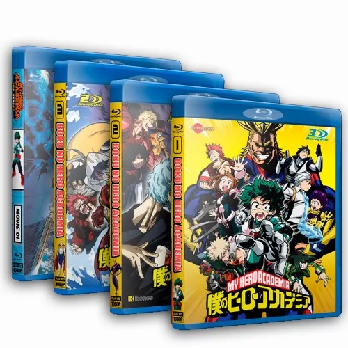 Boku No Hero Academia - Temporadas 1,2,3 E 4 + Filme Blu-ray