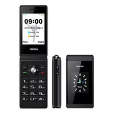 Teléfono Móvil Uniwa Ancianos Flip Dual Sim