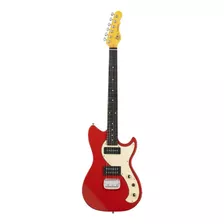 Guitarra Eléctrica G&l Tribute Fallout De Álamo Candy Apple Red Brillante Con Diapasón De Palo De Rosa