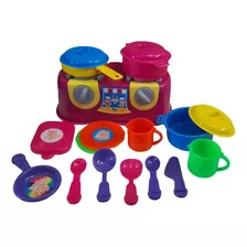 Set Utensilios De Cocina + Estufa Pequeña Juguete / Niñas.