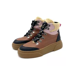 Borcego Cuero Mujer Zapatillas Livianas Natacha Botas