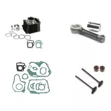 Kit Motor 70cc Biela Junta E Valvulas Dafra Zig 50 Super 50