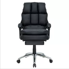 Silla De Oficina Presidencial Lennox Reclinable 155° - negro